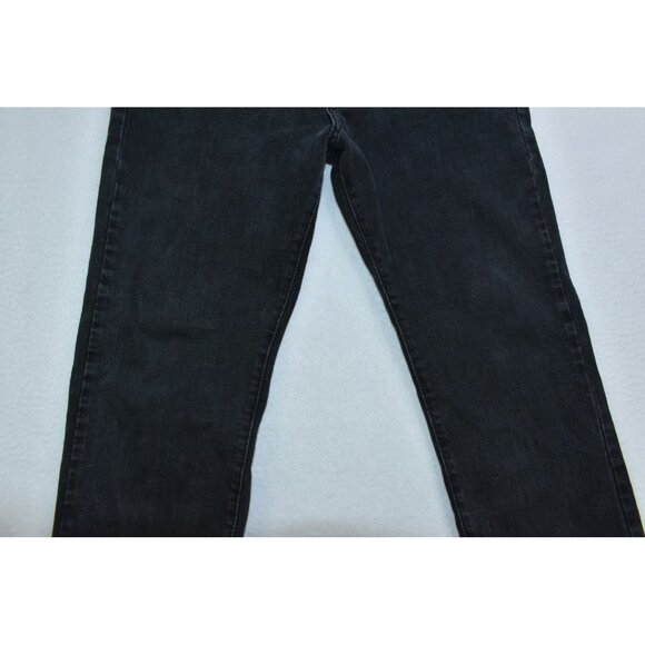 Levi's Wedgie Women's Jeans Size 32 Black Straight Mid Rise Stretch - Picture 4 of 14
